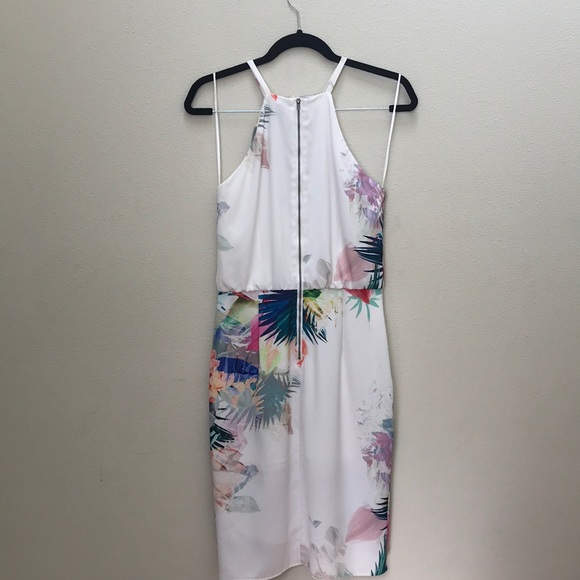 Chelsea28 Tropical Print Crepe Blouson Dress - Picture 7 of 8